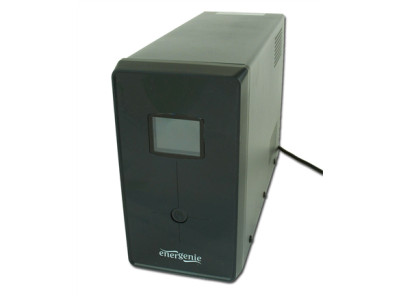 EnerGenie UPS with USB and LCD display, Black 1200 VA, 720 W