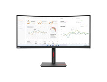 Lenovo ThinkVision T34w-30 34 ", VA, 3440 x 1440, 21:9, 4 ms, 350 cd/m , Black, 1x Thunderbolt 4 In, 1x Thunderbolt 4 Out, 4x US