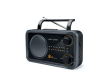 Muse 2-bands portable radio M-06DS Grey, AUX in