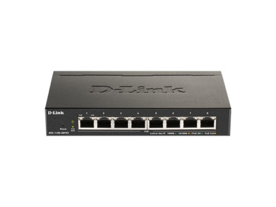 D-Link 8-Port Gigabit PoE Smart Managed Switch DGS-1100-08PV2 Web managed, Desktop