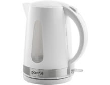 Gorenje Kettle K17WE Electric, 2200 W, 1.7 L, Plastic + metal, 360 rotational base, White