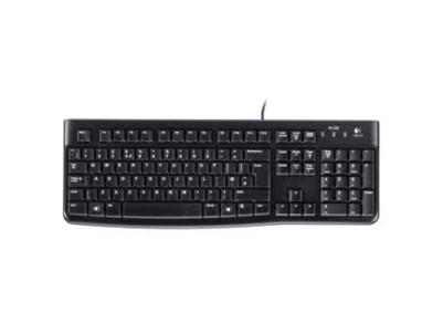 Logitech K120 Standard, Wired, EN/LT, 1.5 m, USB Port, Black, Lithuanian, 55 g