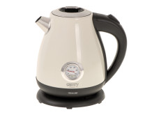 Camry Kettle with a thermometer CR 1344 Electric 2200 W 1.7 L Stainless steel 360 rotational base Cream