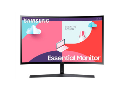 Samsung Curved Monitor LS24C366EAUXEN 24 " VA 1920 x 1080 pixels 16:9 4 ms 250 cd/m Black 75 Hz HDMI ports quantity 1