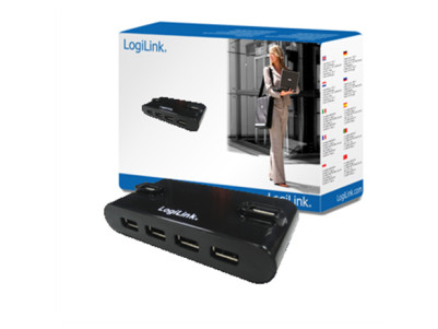 Logilink USB 2.0 Hub-4 port whit power adapter