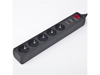 EnerGenie Surge Protector SPG5-C-5/ 1.5 m/ 5 Sockets/ Black