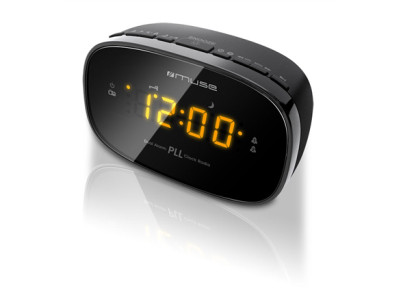 Muse Clock radio PLL M-150CR Alarm function Black