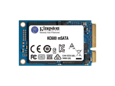 Kingston KC600 1000 GB SSD interface mSATA Write speed 520 MB/s Read speed 550 MB/s