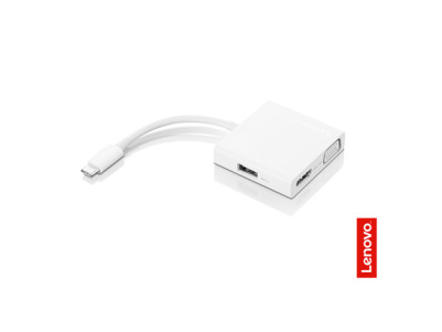 Lenovo USB-C 3-in-1 Travel Hub Power Adapter VGA, HDMI, USB 3.0