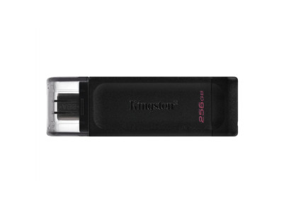 Kingston USB Flash Drive DataTraveler 70 256 GB USB 3.2 Gen 1 Type-C Black