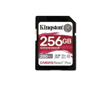 Kingston Canvas React Plus | 256 GB | SD | Flash memory class 10