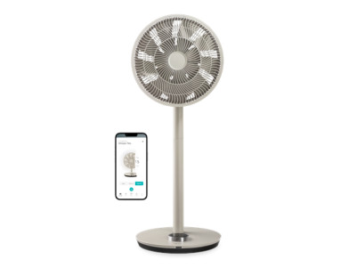 Duux Fan | Whisper Flex Smart | Stand Fan | Greige | Diameter 34 cm | Number of speeds 26 | Oscillation | Yes