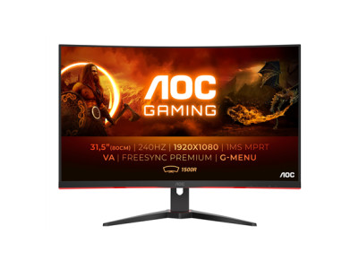 AOC | Curved Gaming Monitor | C32G2ZE | 31.5 " | VA | FHD | 16:9 | 240 Hz | 1 ms | 1920 x 1080 | 300 cd/m | Headphone out (3.5mm