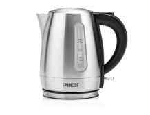 Princess 360 rotational base | 1 L | Silver | Stainless Steel | 2200 W | Kettle | 236023 | Electric