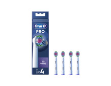 Oral-B | Replaceable toothbrush heads | EB18-4 3D White Pro | Heads | For adults | Number of brush heads included 4 | White