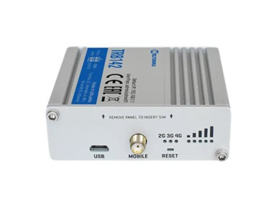 Teltonika TRB142003000 Gateway, 2G/3G/4G LTE (Cat 1), Equipped with RS232 for serial communication | LTE Gateway | TRB142 | No W