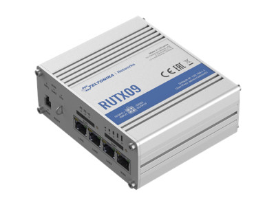 Rugged Industrial LTE-A Cat6 Router | RUTX09 | No Wi-Fi | 10/100/1000 Mbit/s | Ethernet LAN (RJ-45) ports 4 | Mesh Support No | 