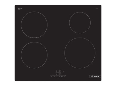 Bosch Hob | PIE611BB5E | Induction | Number of burners/cooking zones 4 | Touch | Timer | Black | Display