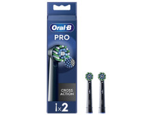 Oral-B | Replaceable toothbrush heads | EB50BRX-2 Cross Action Pro | Heads | For adults | Number of brush heads included 2 | Bla