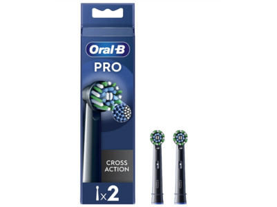 Oral-B | Replaceable toothbrush heads | EB50BRX-4 Cross Action | Heads | For adults | Number of brush heads included 4 | Black