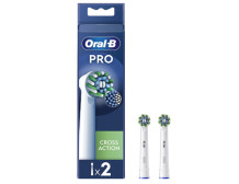 Oral-B | Replaceable toothbrush heads | EB50RX-2 Cross Action Pro | Heads | For adults | Number of brush heads included 2 | Whit