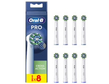 Oral-B | Replaceable toothbrush heads | EB50RX-8 Cross Action Pro | Heads | For adults | Number of brush heads included 8 | Whit