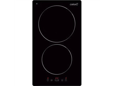 CATA | Hob | TD 3102 BK | Vitroceramic | Number of burners/cooking zones 2 | Touch | Timer | Black