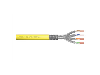 Digitus | Cat 7A class FA, S/FTP, Twisted Pair installation cable, simplex, 1500 MHz | DK-1744-A-VH-10-P