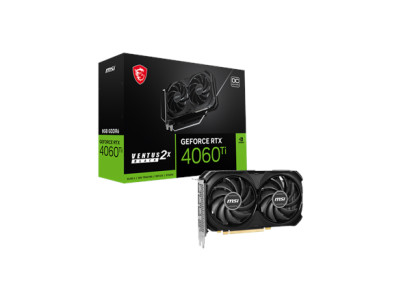 MSI | GeForce RTX 4060 Ti VENTUS 2X BLACK 8G OC | NVIDIA | 8 GB | GeForce RTX 4060 Ti | GDDR6 | HDMI ports quantity 1 | PCI Expr