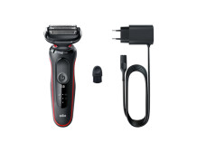 Braun | Shaver | 51-R1000s | Operating time (max) 50 min | Wet & Dry | Black/Red