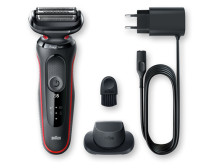 Braun | Shaver | 51-R1200s | Operating time (max) 50 min | Wet & Dry | Black/Red