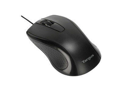 Targus Full-Size Optical Antimicrobial Wired Mouse | Mouse | Full-Size Optical Antimicrobial | Wired | Black