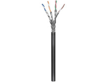 Goobay 77624 CAT 6 outdoor network cable, S/FTP (PiMF), black, 100m. Goobay