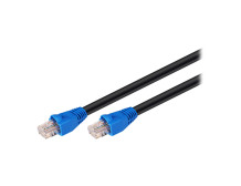 Goobay CAT 6 Outdoor Patch Cable, U/UTP, 75 m, Black