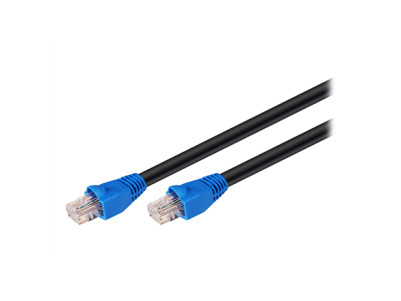 Goobay CAT 6 Outdoor Patch Cable, U/UTP, 75 m, Black