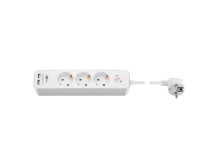 41264 3-Way Power Strip with Switch and USB | Sockets quantity 3