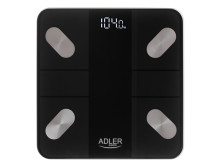 Adler Smart Bathroom Scale | AD 8186b | Maximum weight (capacity) 180 kg | Accuracy 100 g | Body Mass Index (BMI) measuring | Bl