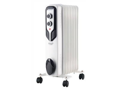 Adler Oil-Filled Radiator AD 7815 Oil Filled Radiator 1500 W Number of power levels 3 White