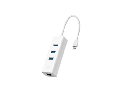 TP-LINK UE330C USB 3.0 Type-C to Gigabit Ethernet Network Adapter with 3-Port USB 3.0 Type-A Hub