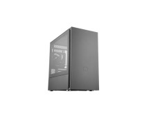 Cooler Master Silencio S400 with Steel side panel Black Mini ITX, Micro ATX Power supply included No