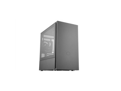 Cooler Master Silencio S400 with Steel side panel Black Mini ITX, Micro ATX Power supply included No