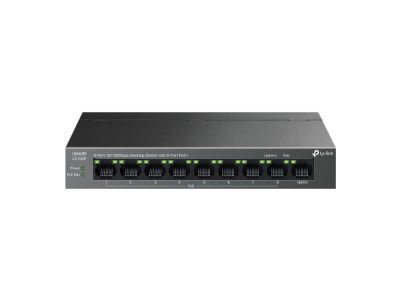 TP-LINK | 9-Port 10/100 Mbps Desktop Switch with 8-Port PoE+ | LS109P | Unmanaged | Desktop | 10/100 Mbps (RJ-45) ports quantity