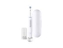 Oral-B | iO4 | Electric Toothbrush | Rechargeable | For adults | ml | Number of heads | Quite White | Number of brush heads incl