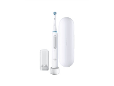 Oral-B | iO4 | Electric Toothbrush | Rechargeable | For adults | ml | Number of heads | Quite White | Number of brush heads incl