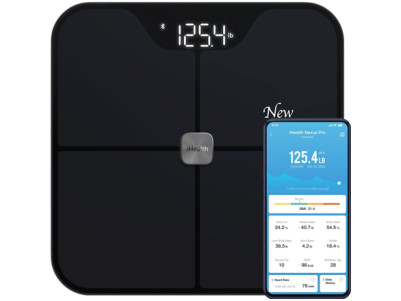 iHealth | Wireless Body Composition Scale | Nexus Pro | Maximum weight (capacity) 181 kg | Body Mass Index (BMI) measuring | Bla