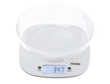 Adler Kitchen Scale with a bowl | MS 3179w | Graduation 1 g | Display type LCD | White