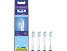 Oral-B Pulsonic Clean Replaceable Toothbrush Heads | SR32-4 | Heads | For adults | Number of brush heads included 4 | White