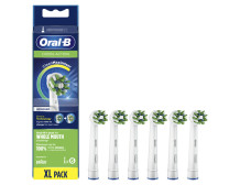 Oral-B CrossAction Replaceable Toothbrush Heads | EB50RB-6 | Heads | For adults | Number of brush heads included 6 | White