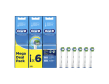 Oral-B Precision Clean Replaceable Toothbrush Heads | Heads | For adults | Number of brush heads included 6 | White