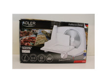 SALE OUT. Adler AD 4703 Food Slicer, Electric, Power 150 W, White | Adler | Food Slicer | AD 4703 | White | 150 W | DAMAGED PACK